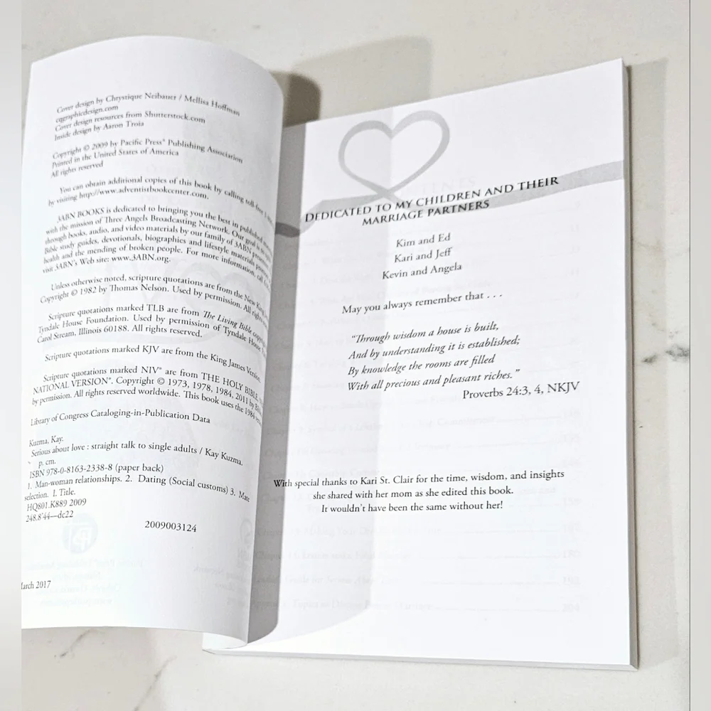 BOGO Serious About Love Straight Talk to Single Adults Paperback Book